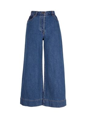 THE ROW Edna Indigo Wide Leg Jean, size 8